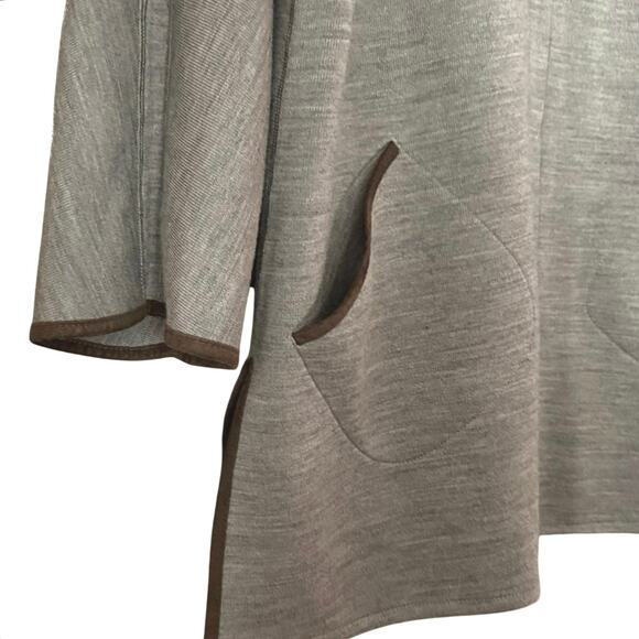 Soft Surroundings Cotswold wool cowl turtle funnel neck pullover tunic M medium - Picture 4 of 8